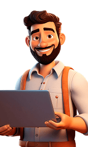 Design specialist holding a laptop
